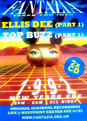 FANTAZIA - 1992 NEW YEARS EVE 2 X CD PACK - ELLIS DEE TOP BUZZ OLDSKOOL RAVE DJ Foto 1 de 3