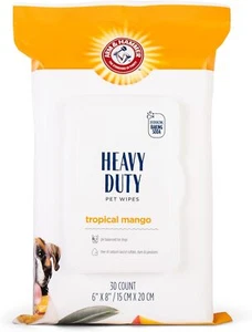Arm & Hammer for Pets Heavy Duty Multipurpose Bath Wipes for Dogs, Travel Size, - Picture 1 of 6