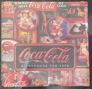 1998 Coke Coca-Cola Kalender Neu Versiegelt Vintage Blechschilder Thema - Bild 1 von 2