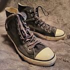 Converse Chuck Taylor All Star Grey High Top Canvas Trainers UK 8