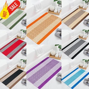 Extra Large Bath Mat Non Slip Bathroom Rug Water Absorbent Toilet Pedestal Mats - Picture 1 of 24