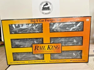 MTH-RK30-7520 #1 MTH-RAIL KING ~C & O COAL HOPPERS 6-CARS~w~LOADS SET-2000 "NIB" - Picture 1 of 2