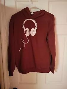 Shein Kids Maroon Headphones Hoodie US 13-14 Y EU 164 - Picture 1 of 3