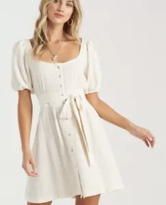 Vestido para mujer BILLABONG informal rubio salado talla pequeña verano solero NUEVO NUEVO CON ETIQUETAS - Imagen 1 de 5