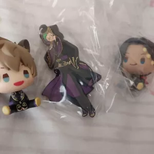 Twisted Wonderland Goods Figure Lot of 3 Rubber Strap Ruggie Bucchi Jamil Set - Picture 1 of 1