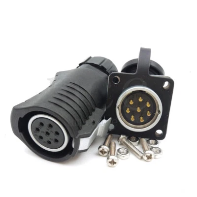 XHP20 8Pin Panel Mount Waterproof Aviation Connector IP67,Electrical Plug Socket - Image 1 of 4