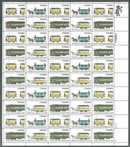 Scott #2062a 20¢ Electric Streetcar Mint Sheet MNH XF CV $35.25 - Picture 1 of 6