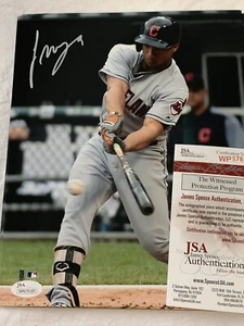 Foto 8x10 firmada por Francisco Mejía autografiada con JSA WP576185 Padres Indios - Imagen 1 de 4