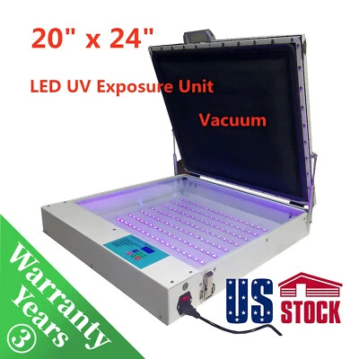 20" x 24" Vacuum LED UV Exposure Unit 80W Silk Screen Printing Unit-USA - Image 1 of 4