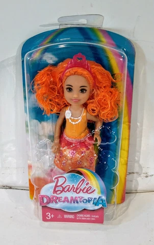 BARBIE DREAMTOPIA RAINBOW COVE MERMAID ORANGE DOLL FKN05 Cover