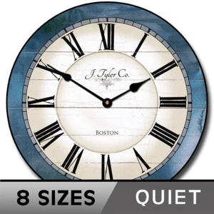 Reloj azul Carolina, reloj grande, ¡ULTRA silencioso! Garantía de por vida, ¡9 TALLAS!¡! - Imagen 1 de 5