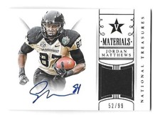 JORDAN MATTHEWS 2015 National Treasure Collegiate Materials patch auto /99 Bills