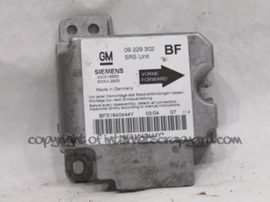 Vauxhall Opel Astra airbag ECU control unit 09229302 Mk4 G 98-04 1.7 CDTi - Picture 1 of 2