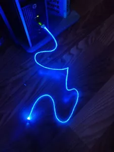 Magnetic LED Light Up USB Phone Charger Cable Cord For iPhone Type C Micro US - Picture 1 of 5