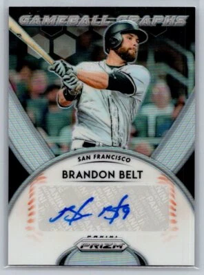 2019  Panini Prizm #GB-BB Brandon Belt Gameball Graphs Silver Foto 1 de 2
