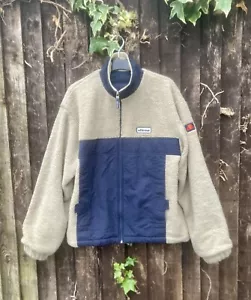 Vintage Ellesse Sherpa Fleece Jacket Men’s. Size Small / Baggy - Picture 1 of 6