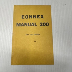 Eonnex 205 & 206 Manual 200 Installation & Repair May 1963 Original. VGC - Picture 1 of 6
