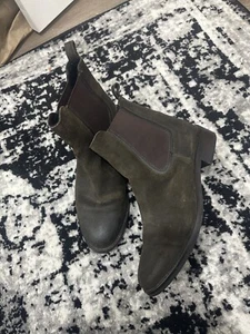 Thursday Boot Co dunkelolive Wildleder Damen Duchess Chelsea Stiefeletten - Bild 1 von 6