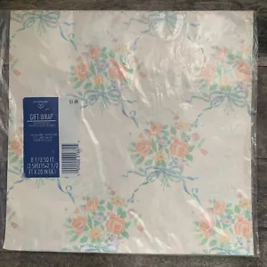 Vintage Ambassador Gift Wrap : 1980's : Floral Bouquet : Craft Decoupage - Picture 1 of 2