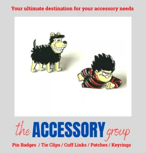 New Dennis the Menace Gnasher the Dog Comic pin badge tie pin badge metal Enamel - Picture 1 of 2