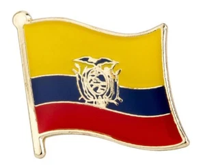 ECUADOR - Insignia de alfiler de solapa de bandera esmalte brillante de alta calidad - Imagen 1 de 3