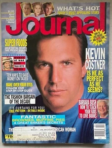 LADIES' HOME JOURNAL Magazine VTG Issue - April 1991 w/ Kevin Costner Superfoods - Picture 1 of 11