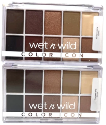(2) Wet N Wild Color Icon 10-Pan Palette Sealed 0.42 oz 1114073 - Nude Awakening - Image 1 of 3