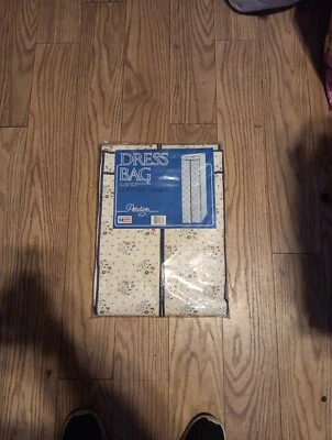 "Bolso de vestir colgante con cremallera almacenamiento acolchado vintage 1987 Prestige 54x20x14,5""" Foto 1 de 4