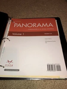 Panorama Spanish Textbook Volume 1 Fifth Edition Lessons 1-5 NO CODE - Picture 1 of 3
