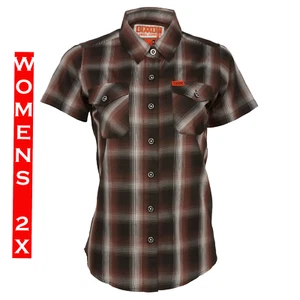 DIXXON FLANNEL - GUERRERO Bamboo Shirt - Short Sleeve - Women's 2X - Picture 1 of 10