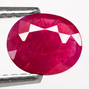 0.67Ct. Natural Gemstone Ruby Pinkish Red Oval Unheated Tanzania Sparkling! - Picture 1 of 7
