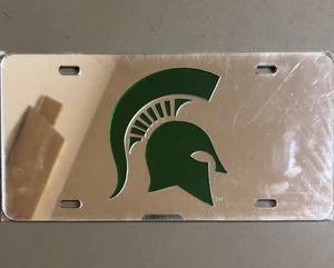 Michigan State Spartan PLACA ESPEJADA ¡¡NUEVA!!! - Imagen 1 de 2