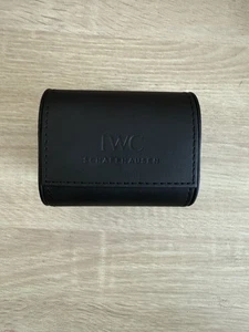 IWC SCHAFFHAUSEN Custodia Orologio Scatola Stoccaggio Servizio Viaggio Pelle Nera Scatola Interna - Foto 1 di 6