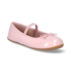 WONDER NATION Toddler Girls Size 1 Bow Ballet Flat Shoes • Blush - Picture 1 of 6