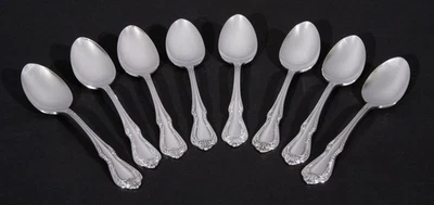 Набор из 8 посеребренных чайных ложек Oneida Wm A Rogers Chalice / Harmony - Изображение 1 из 4