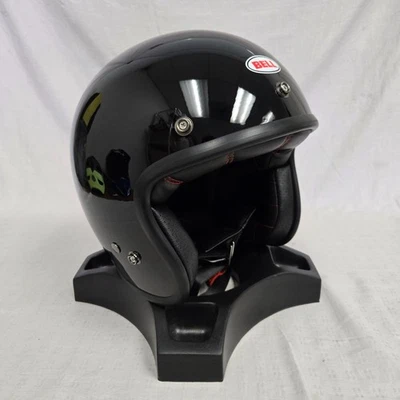 Bell Custom 500 3/4 Open Face Motorcycle Helmet Solid Gloss Black Small *DISPLAY - Image 1 of 4