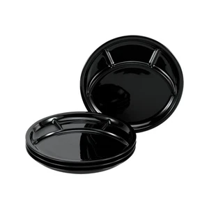 CreaTable 22921 Universal Fondue & Grill-Teller Ø 27 cm, schwarz, 4-teilig (1 Se - Bild 1 von 2