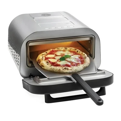 Forno Pizza Elettrico 450°C Con Pietra Pala Teglia e Display Touch Pizza Pronta - Immagine 1 di 4
