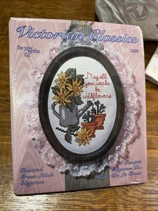 Kit punto croce vintage classici vittoriani possano tutte le tue erbacce essere fiori selvatici 3229 - Foto 1 di 4