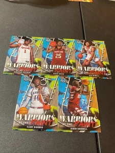 2024-25 BOWMAN CHROME U "GUERRIERI DELLA VERNICE" SET COMPLETO 1-25-BANDIERA/SARR/JUJU - Foto 1 di 5