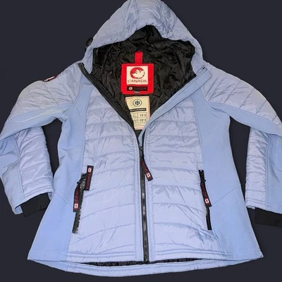 Jaqueta acolchoada híbrida feminina com capuz Canada Weather Gear - Imagem 1 de 4