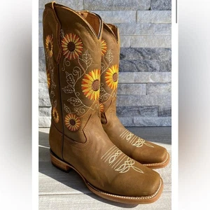 Cactus Country Women’s Golden Sunflower Boots 9.5 - Picture 1 of 16
