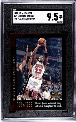 Bulls Michael Jordan 1999 Upper Deck MJ Career No.49 SGC Graded 9.5 Single Card - Image 1 of 2