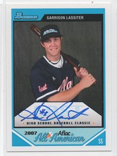2007 BOWMAN AFLAC GARRISON LASSITER ALL-AMERICAN AUTO QTY