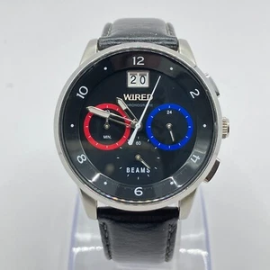 Orologio Cronografo Seiko WIRED BEAMS Edizione Limitata VK-73-K012 Quadrante Nero - Foto 1 di 13