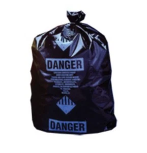 100/Roll Poly Garbage Bag, Black And ACM-Printed, Perforated (Multiple Sizes) - Picture 1 of 7