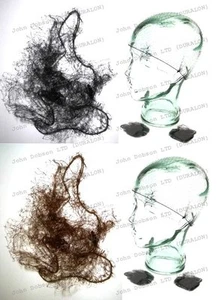 Nylon Invisible Hair Nets Sleeping Nets Fine Sheer Black Brown x 4 Nets in 2 bag - Picture 1 of 10