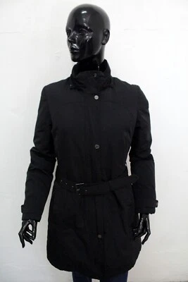 Geox Giubbotto Donna Taglia 44 Giacca Giubbino Nero Jacket Woman Logo Foto 1 de 4