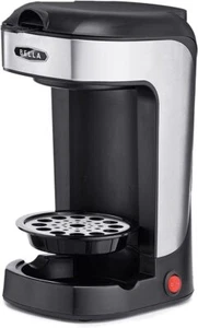 BELLA 14436 One Scoop Cup Manual Coffee Maker Black and Stainless Steel, Kitchen - Picture 1 of 7