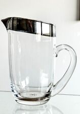 Schenk Wasser Saft Limo Krug Kristall Glas Silberrand KÜHN SILBER 1000/1000 1,5